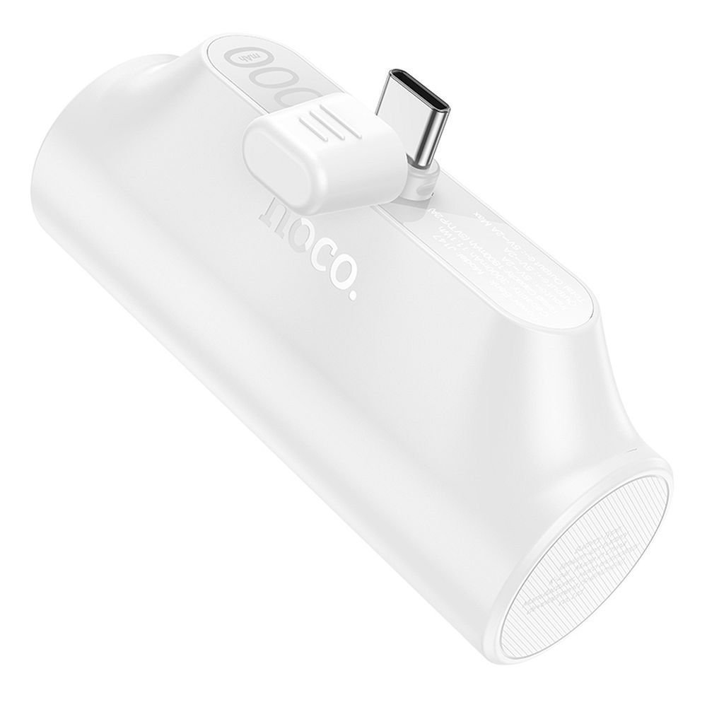Hoco J147 powerbank 3000 mAh with built-in connector Type C white