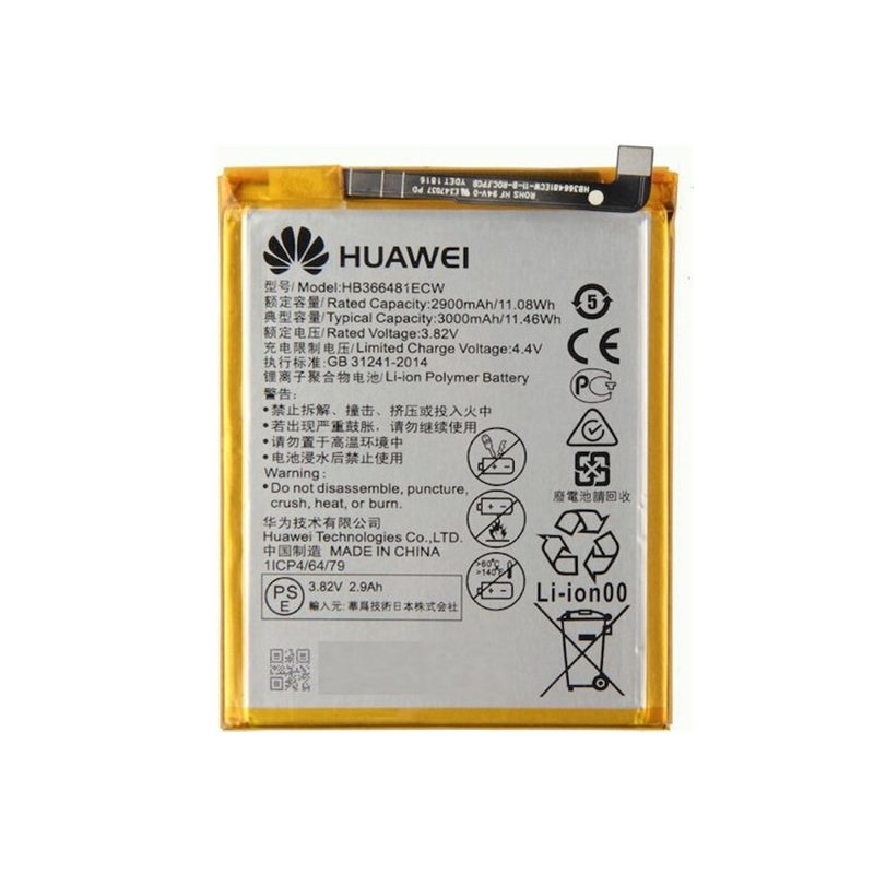 Huawei P10 Lite / P20 Lite / P8 Lite / P9 / P9 Lite - HB366481ECW Battery 2900mAh Li-Ion (Service Pack)