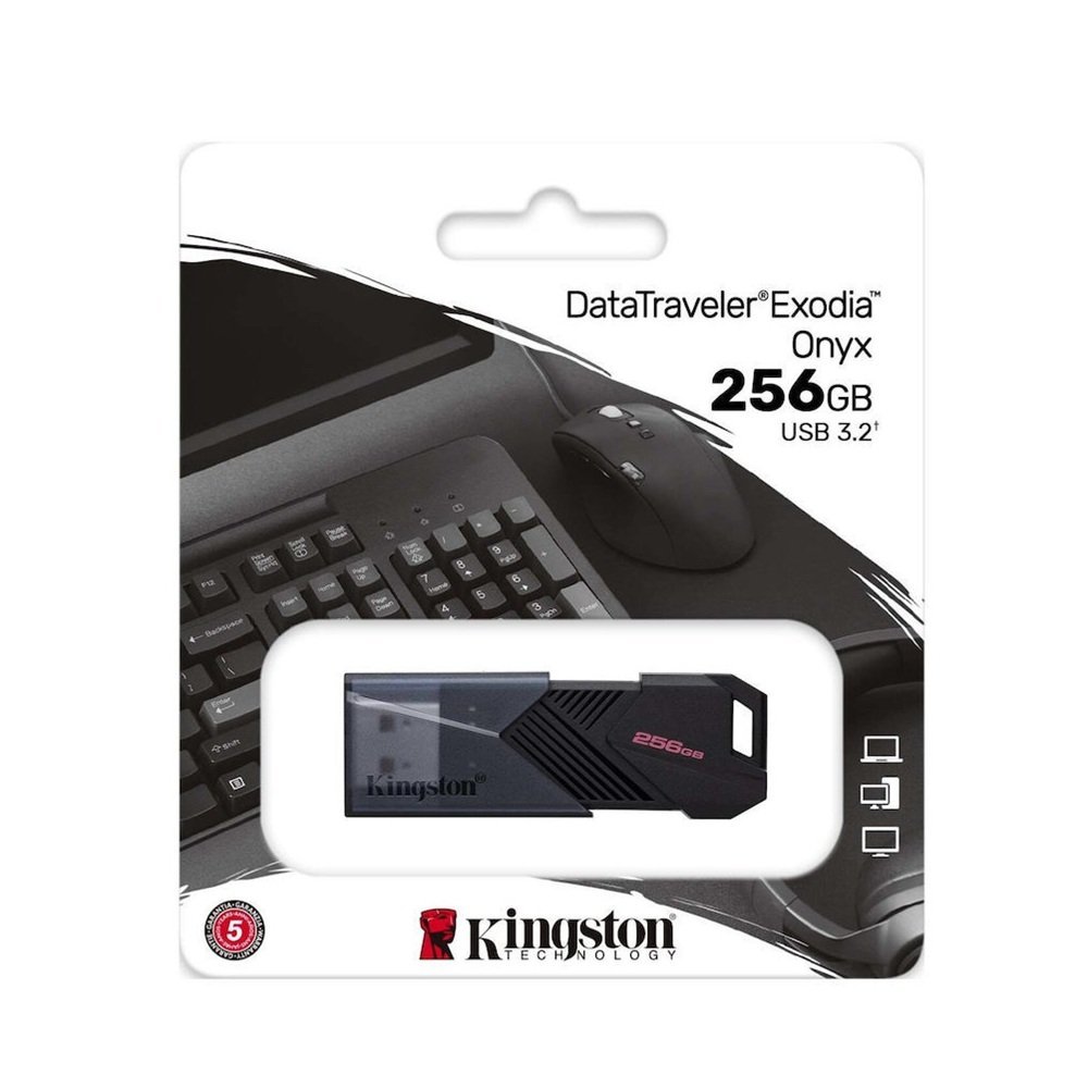 Kingston Datatraveler Exodia Onyx 256GB USB 3.2 Stick Μαύρο