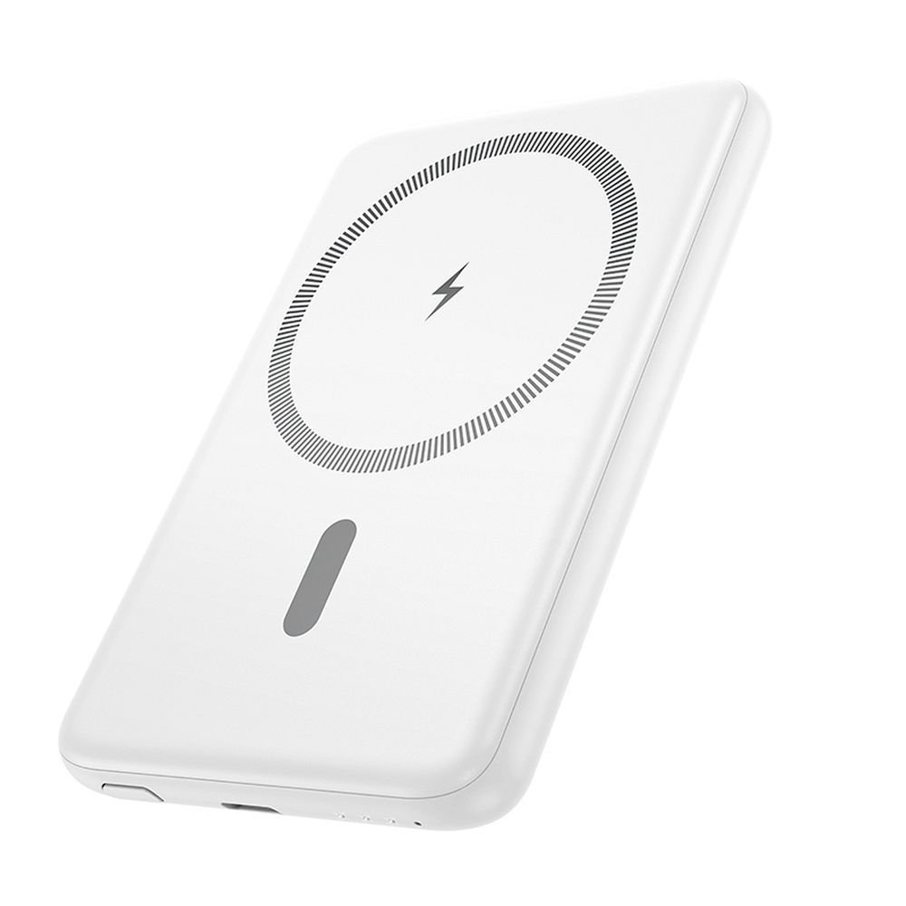 Hoco J140A powerbank 5000 mAh ultra-thin compatible with MagSafe PD QC 2A 20W white