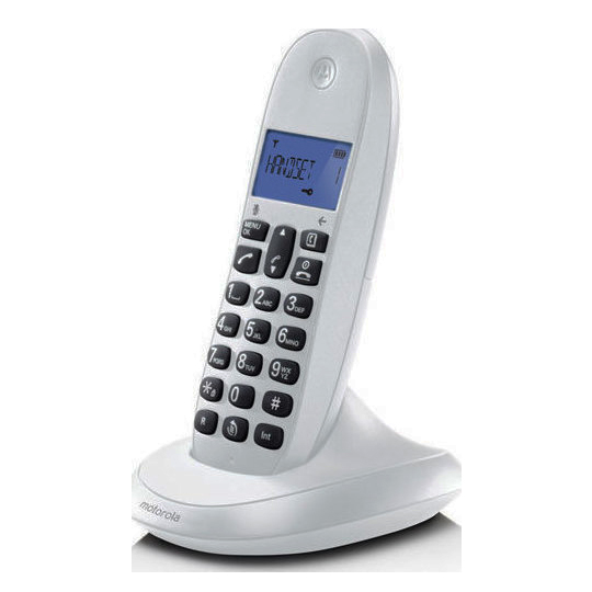 Motorola C1001LB Λευκό (Ελληνικό Μενού) Ασύρματο τηλέφωνο